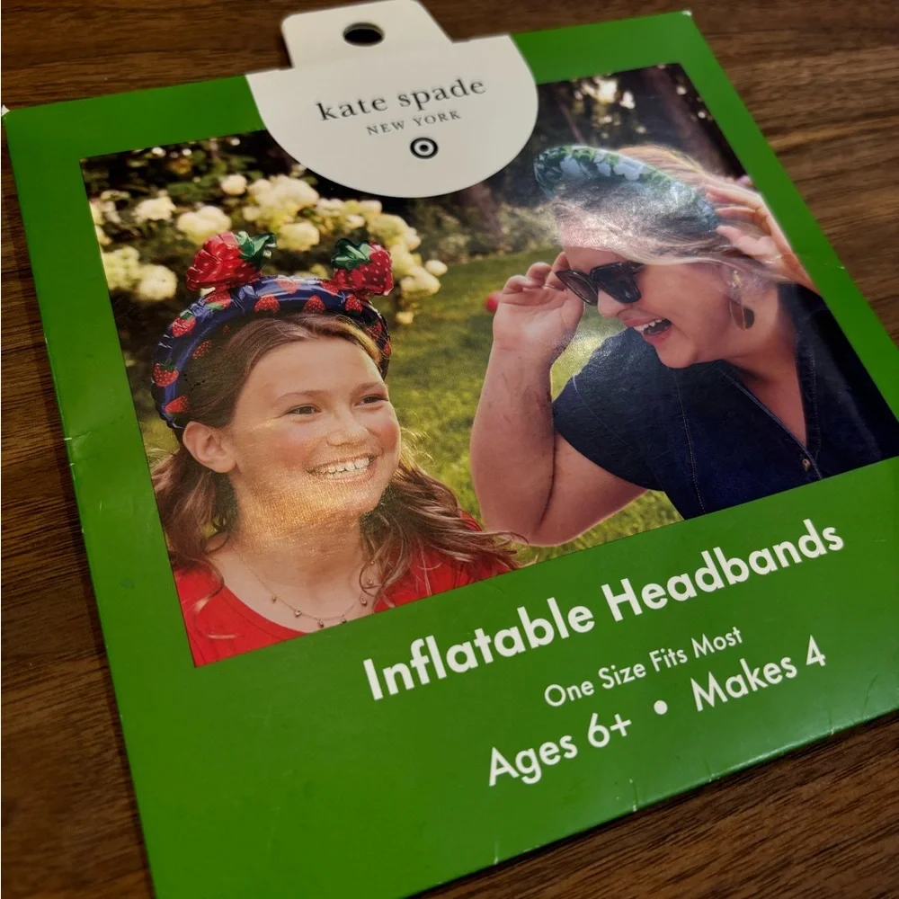Kate Spade New York x Target set of 4 inflatable headbands limited edition NEW